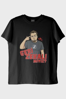 Geri Zekalı Mıyız Siyah Tişört