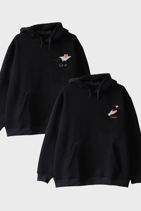 Got it-Catch Siyah Hoodie