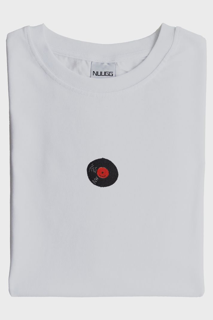 Plak Desenli Nakış Tişört