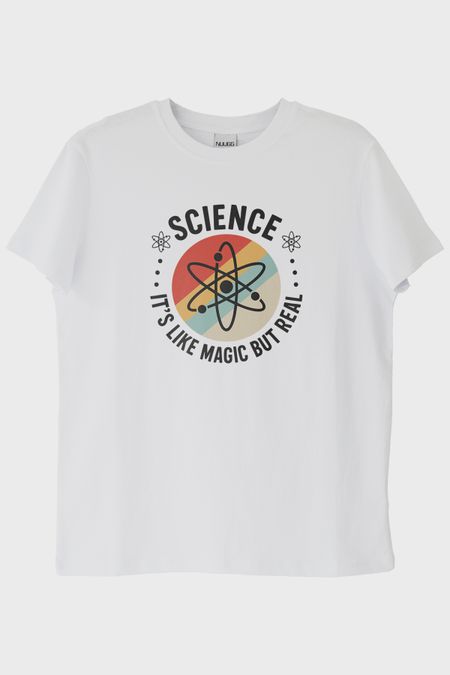 Magic Science Beyaz Tişört