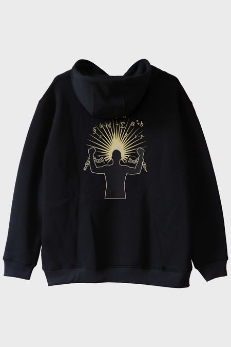 Özgür Zihin Siyah Hoodie