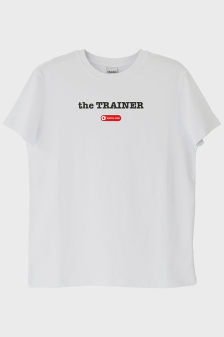 The Trainer Beyaz Tişört