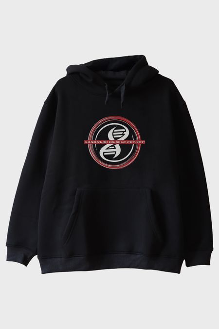 Karanlığı Bilimle Fethet Baskılı Siyah Hoodie