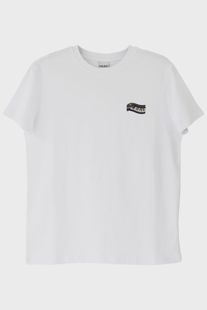 Piyano Tuşları Nakışlı Müzik T-Shirt