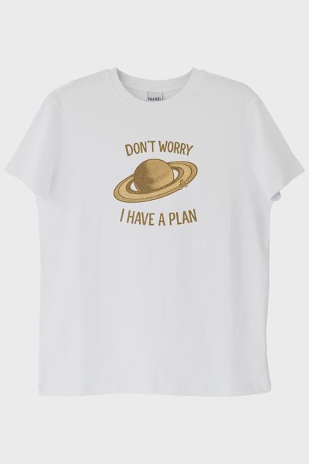 Dont Worry Beyaz Tişört