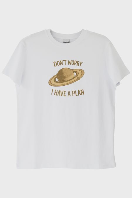 Dont Worry Beyaz Tişört