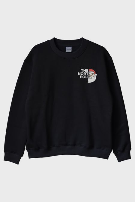 The North Pole Siyah Bisiklet Yaka Sweatshirt