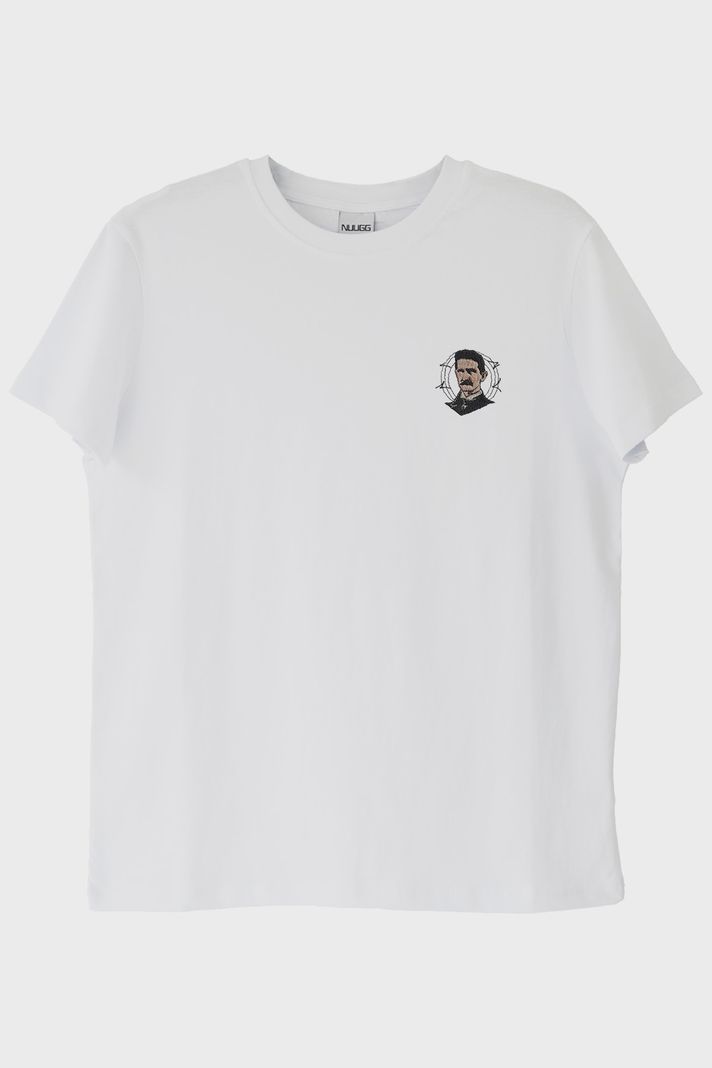 Nikola Tesla Desenli Nakışlı Tişört