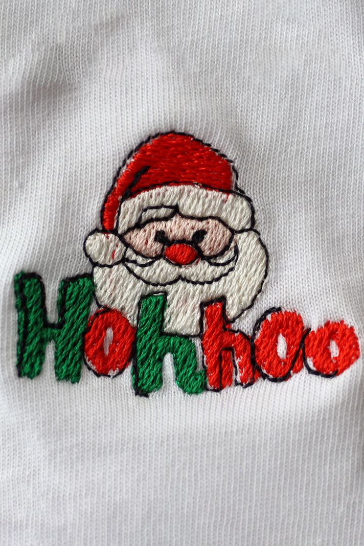 Noel Baba HoHoHo Beyaz Tişört