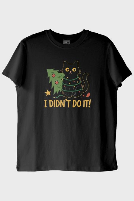 Suçlu Kedi Siyah Tişört