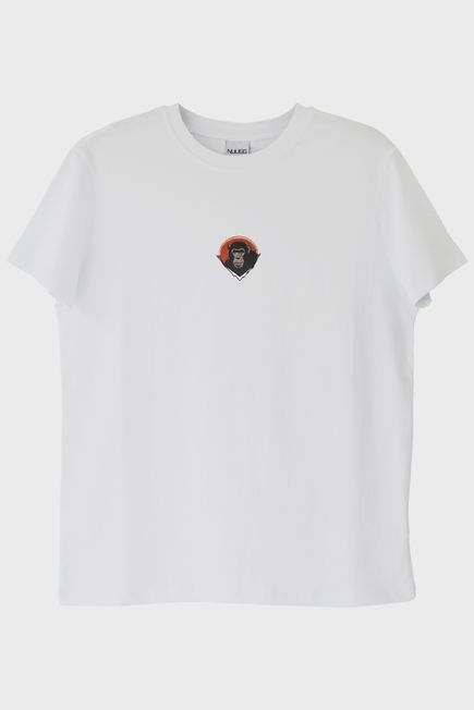 Şempanze Nakışlı T-Shirt