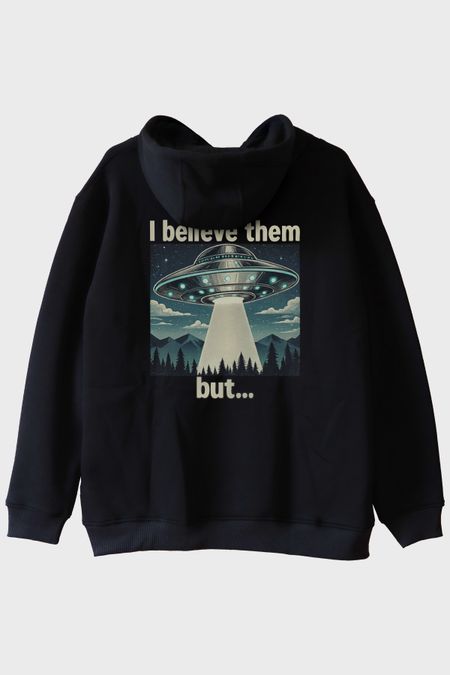 I Believe Them But Siyah Hoodie