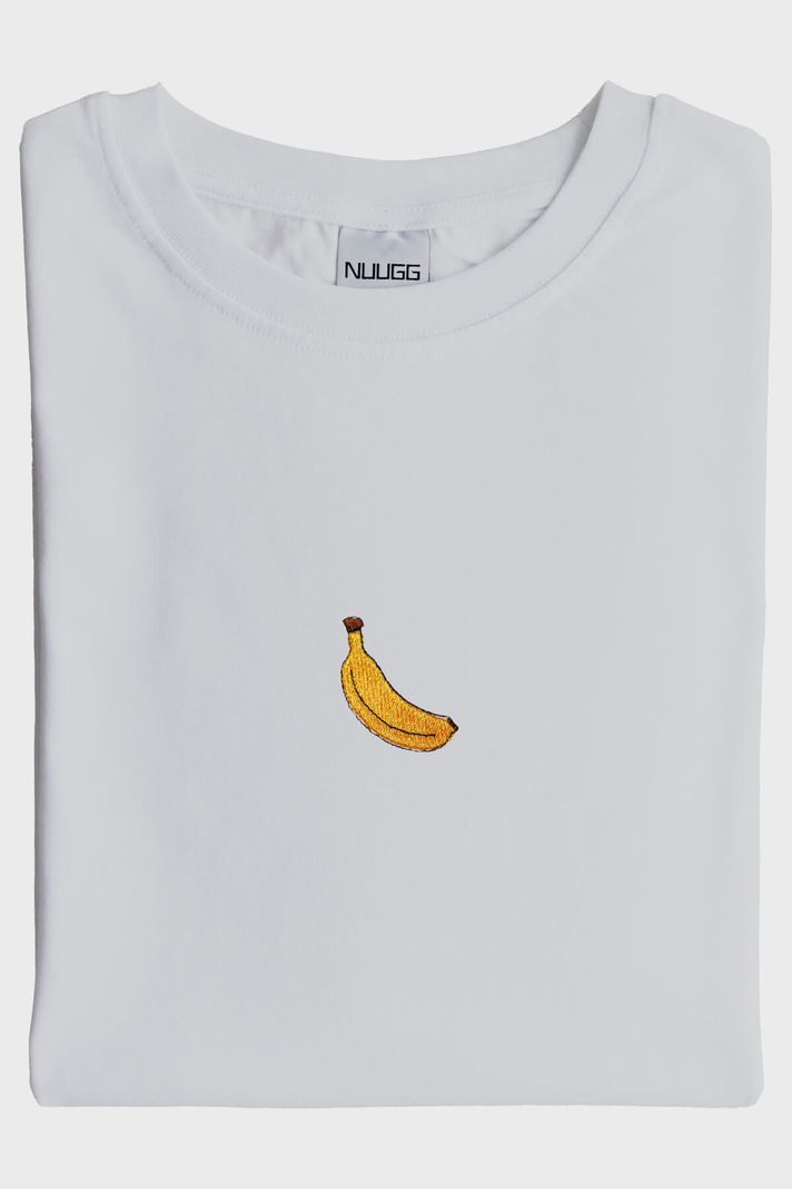 Muz Desenli Nakış Tişört
