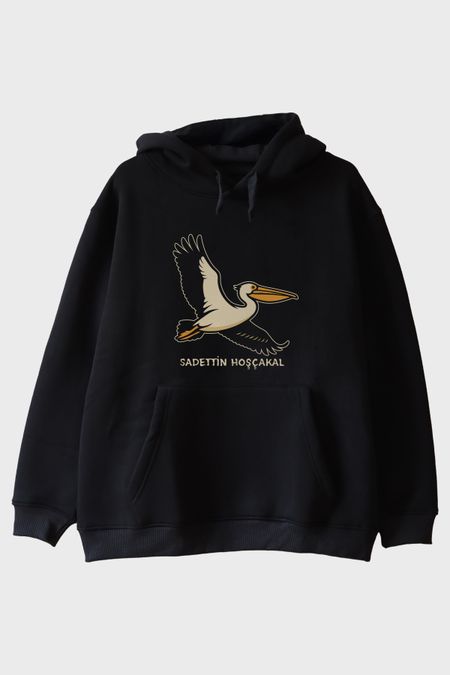 Hoşçakal Sadettin Siyah Hoodie