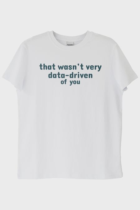 Data Driven Beyaz Tişört