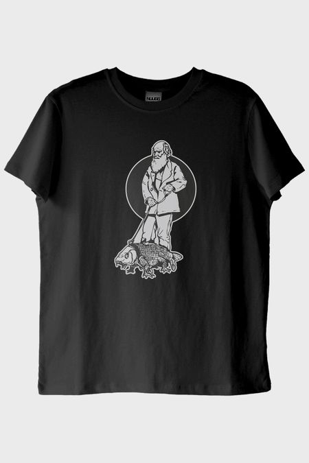 Evcil Hayvaniyla Darvin Siyah Tişört