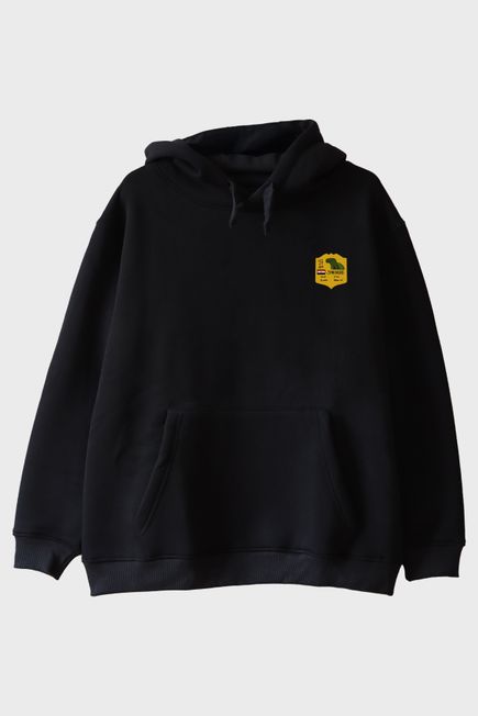 Spinosaurus Logolu Siyah Hoodie