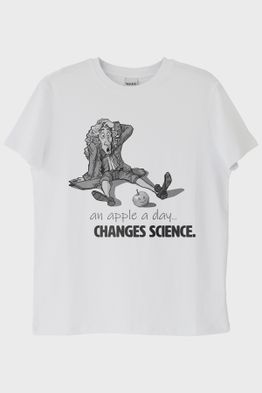 Newton's Happy Apple Beyaz Tişört