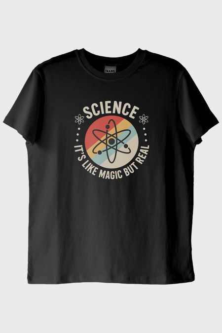 Magic Science Siyah Tişört