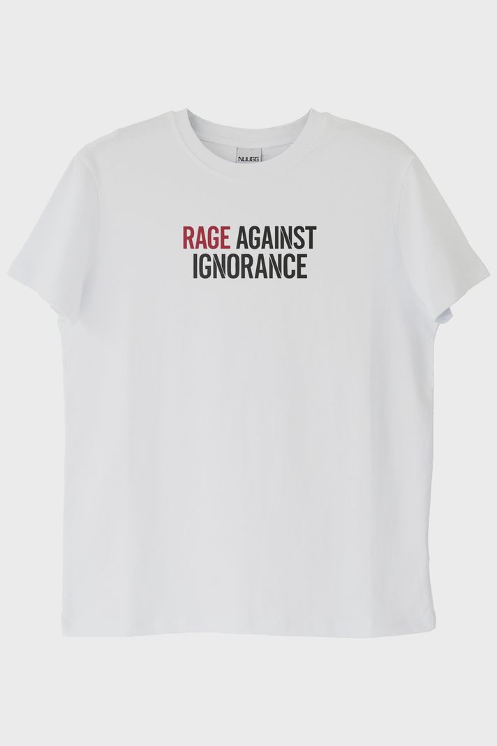 Rage Against Ignorance Beyaz Tişört