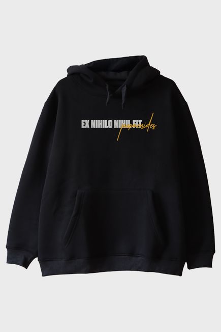 Ex Nihilo Nihil Fit Siyah Hoodie