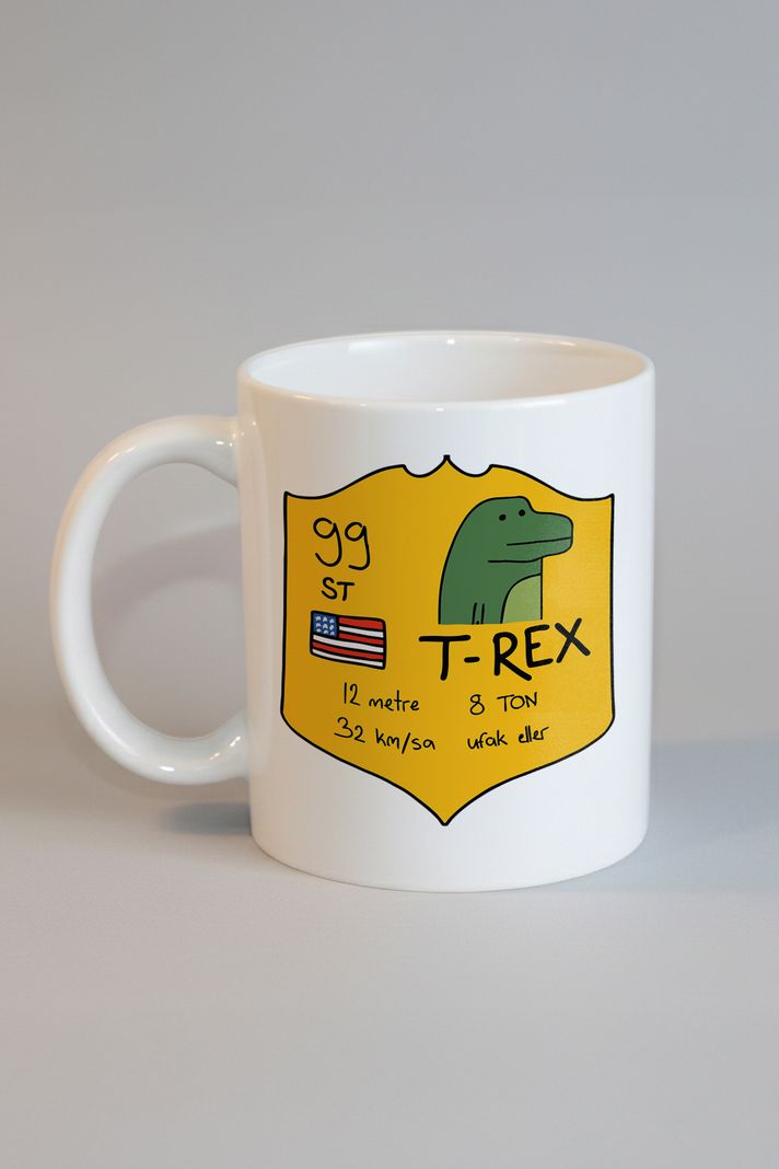 Sevimli T-rex Kupa