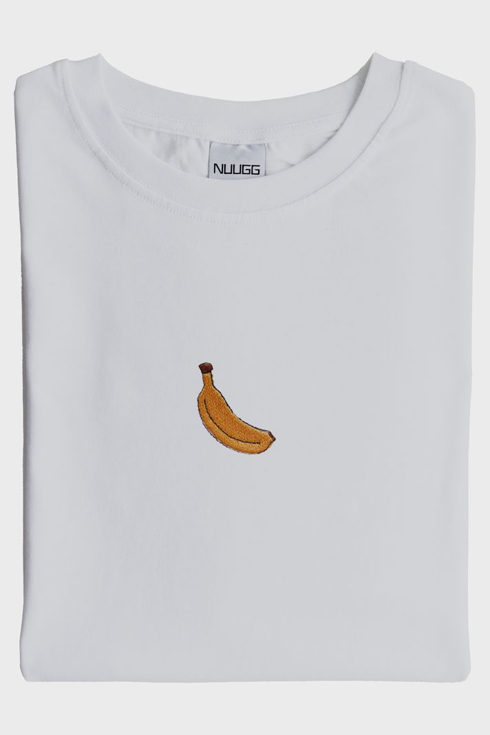 Muz Desenli Nakış Tişört