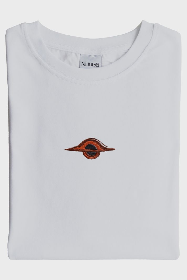 Gargantua Kara Delik Nakış Desenli Tişört