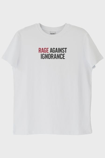 Rage Against Ignorance Beyaz Tişört