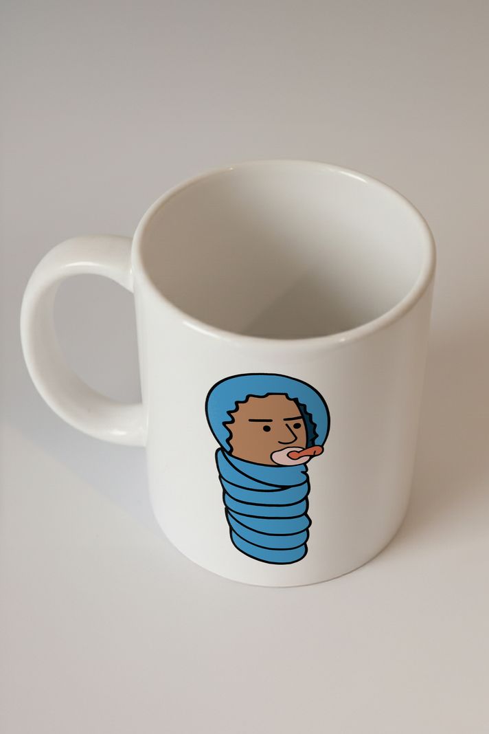 Mavi Bebek Figürlü Kupa