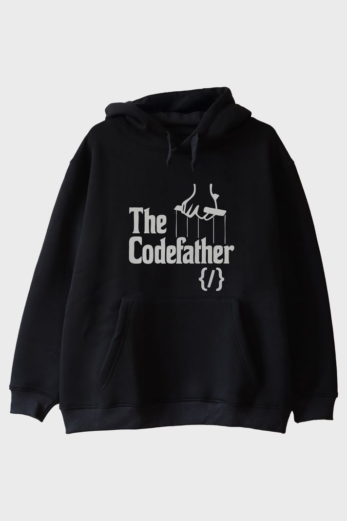 The Codefather Siyah Hoodie