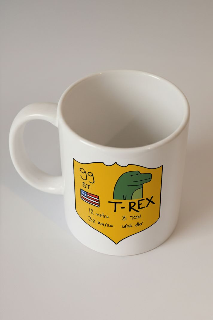 Sevimli T-rex Kupa