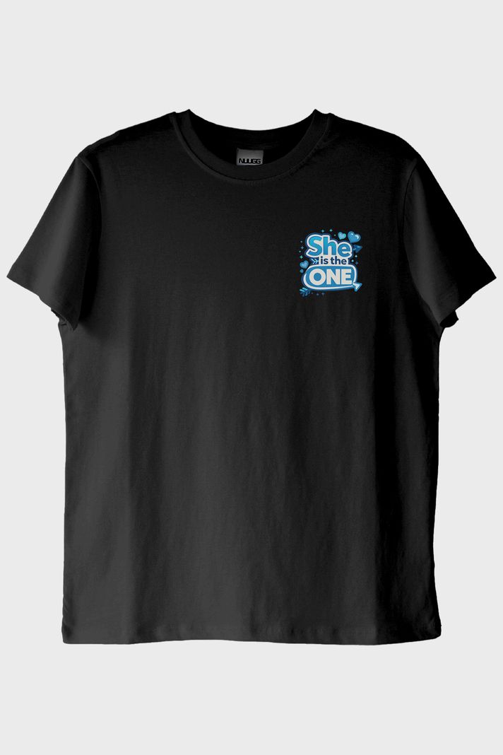He is the One - She is the One Çift Siyah Tişörtleri