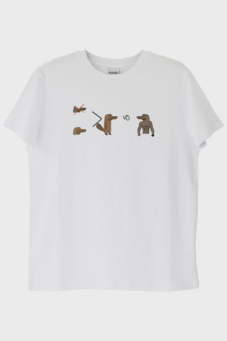 Ornitorenk Çatışması Beyaz Tişört