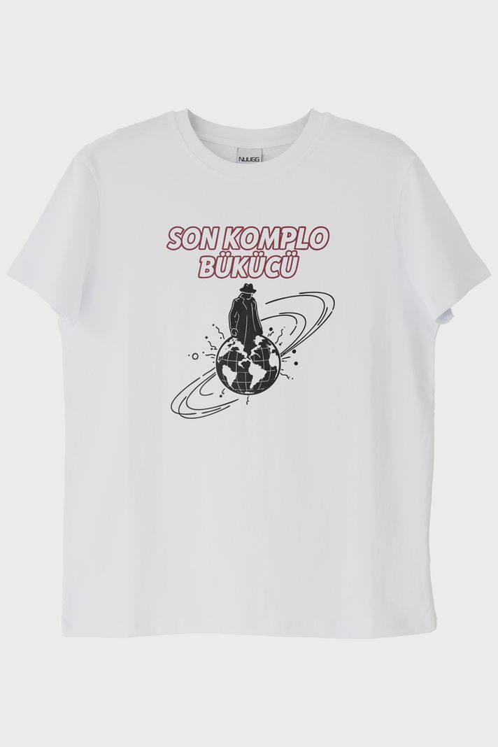 Son Komplo Bükücü Beyaz Tişört