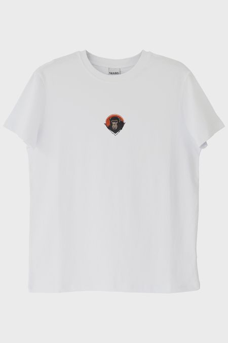Şempanze Nakışlı T-Shirt