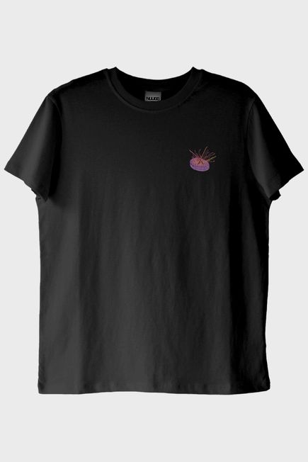 Mor Davul Alevli Müzik Siyah T-Shirt