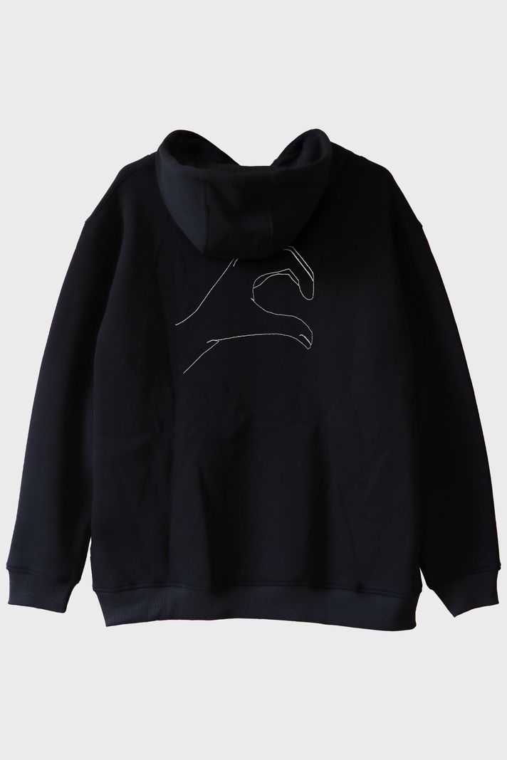 Kalp Eller Desenli Çift Kombini Hoodie