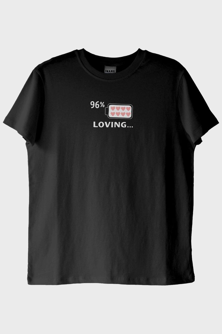 Loving Pil Siyah Tişört