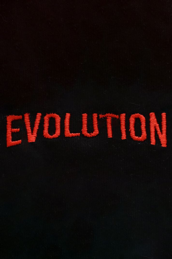 Kırmızı Evolution Nakışlı Hoodie