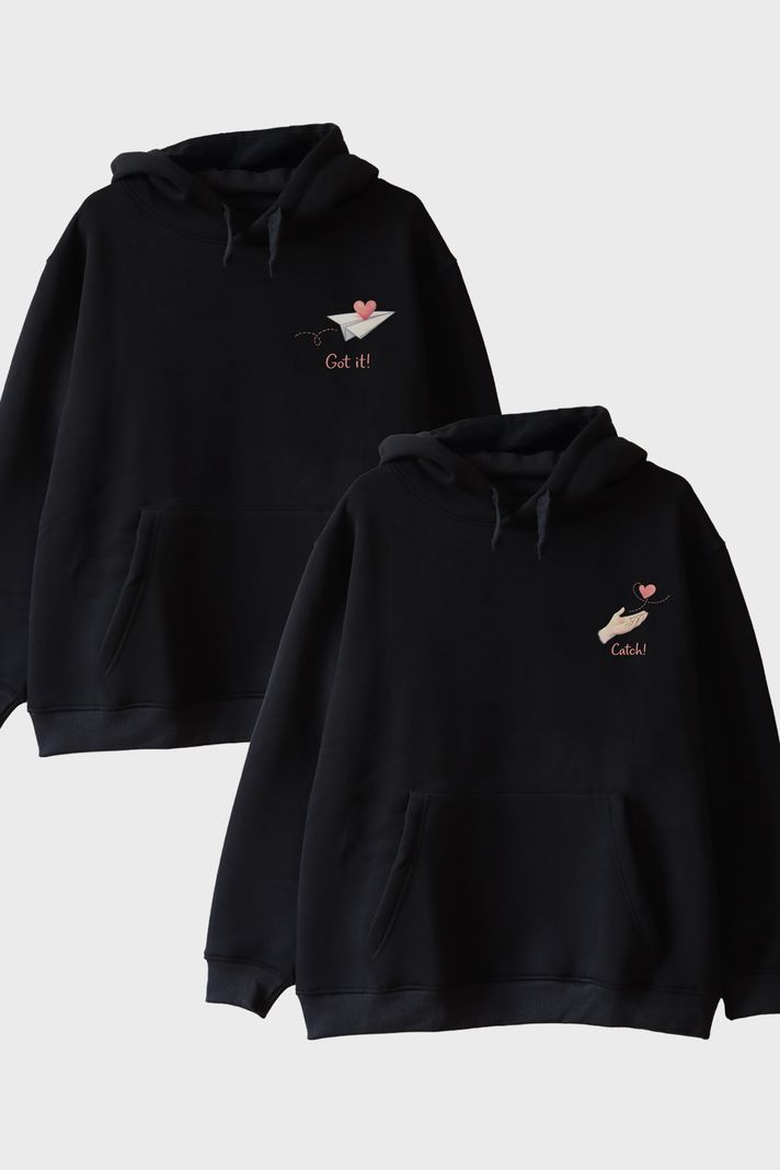 Got it-Catch Siyah Hoodie