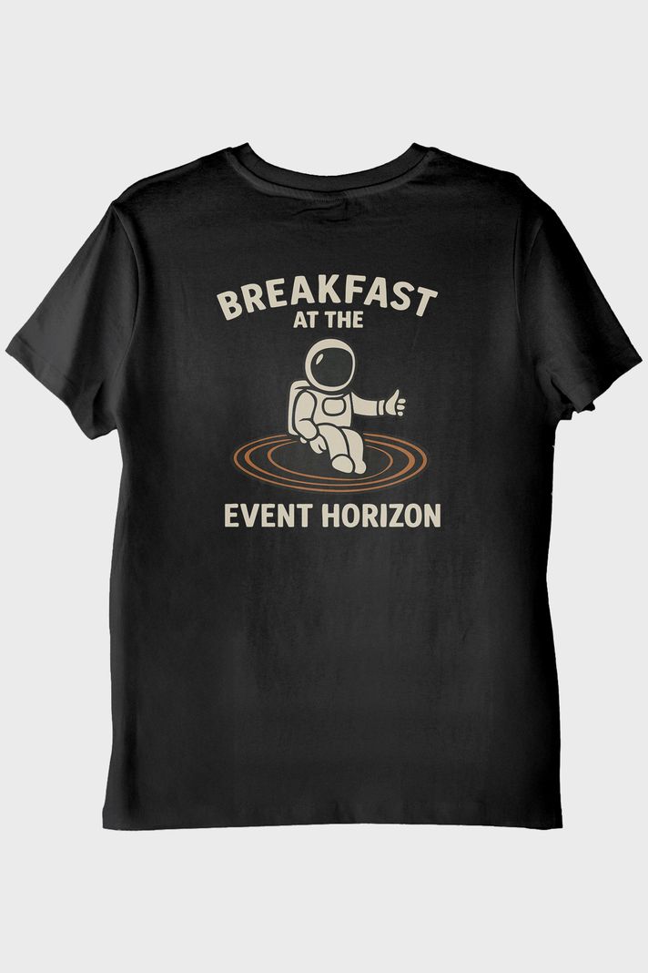 Event Horizon Astronot Siyah Tişört
