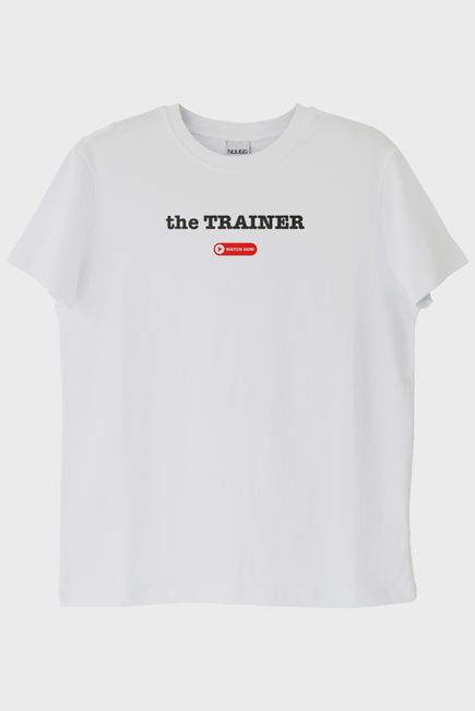 The Trainer Beyaz Tişört