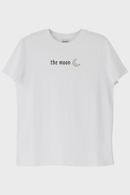 The Moon Beyaz Tişört