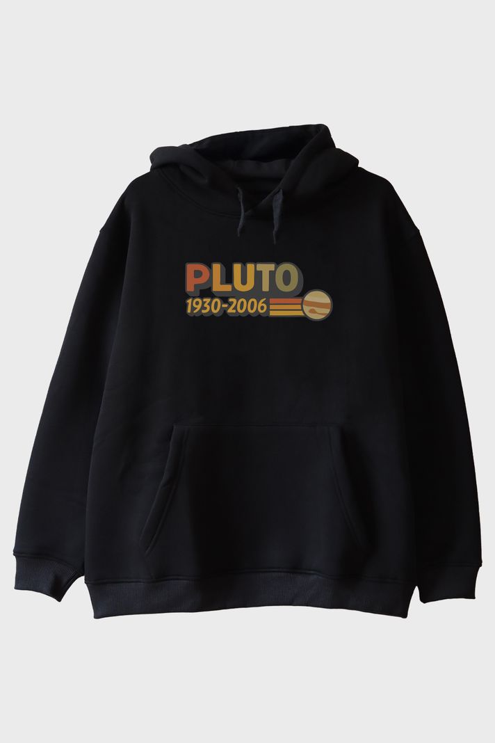 RIP Pluto Siyah Hoodie