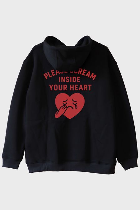 Please Scream Inside Your Heart Baslikli Tisort