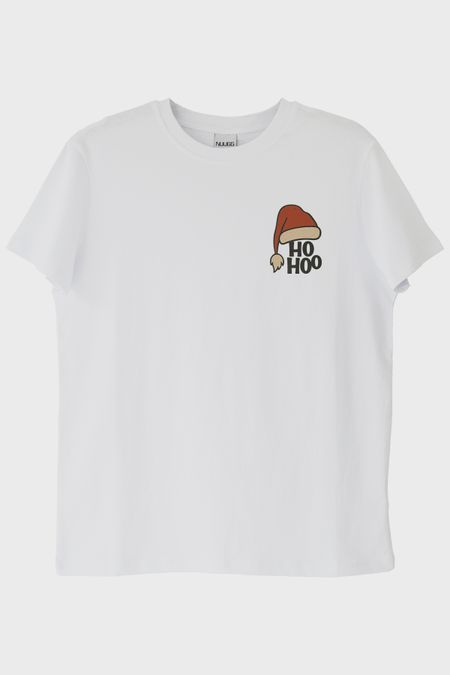 Ho Ho Şapka Beyaz Tişört