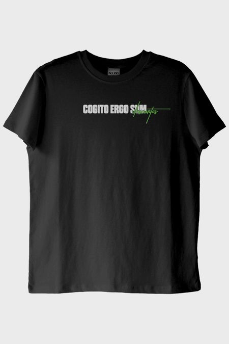 Cogito Ergo Sum Descartes Siyah Tişört