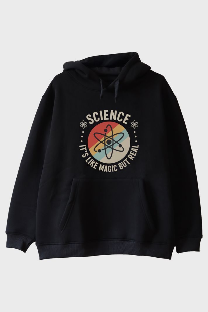Magic Science Siyah Hoodie
