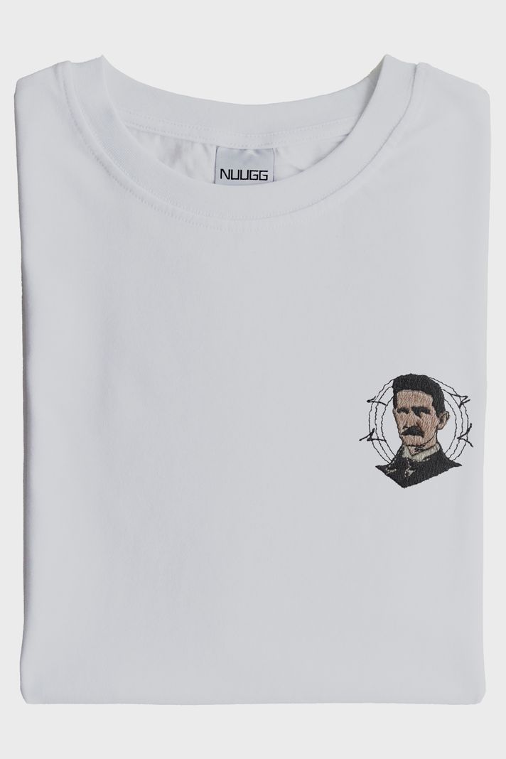 Nikola Tesla Desenli Nakışlı Tişört